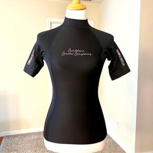 CREW TECH Superformance Gear Women's Short Sleeve Warm Wetsuit top black size 6